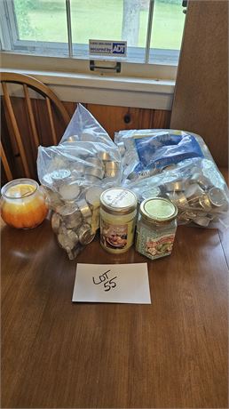 Mixed Candle Lot: Tea Lights & More