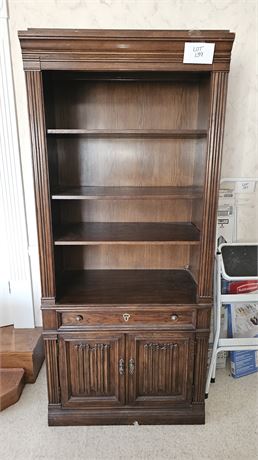 Solid Wood Book Shelf/ Display Shelf With Storage