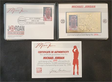 Michael Jordan Commemorative Gold Stamp