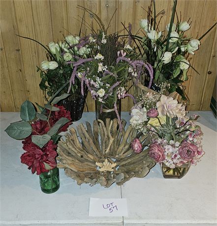 Mixed Faux Floral Arrangements Sizes, Style & Color Vary