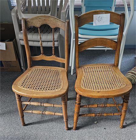 Wood & Cane Chairs