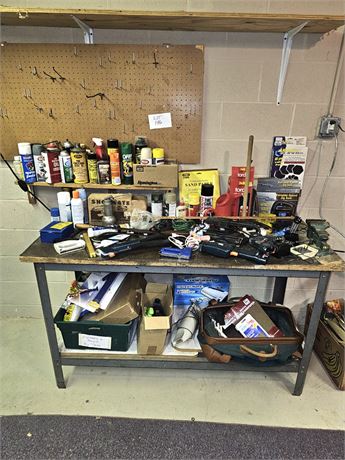 Work Bench Cleanout- Power Tools, Paint Supplies, Hand Vac's, Cleaners & More