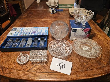 Mixed Lead Crystal Lot: Mikasa / Bethany & More