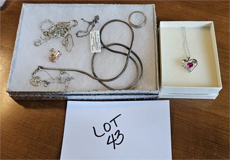 Mixed Sterling Jewelry Lot 1.8 OZT