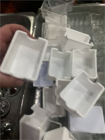 Bulk Lot of White Plastic Sugar Packet Holders