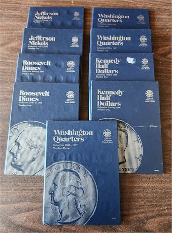 Official Whitman Coin Folders- Empty