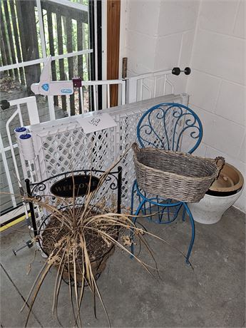 Mixed Lot: Baby Gates, Planters & More