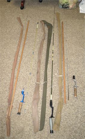 3 Vintage Fishing Rods
