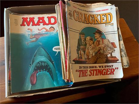 Various Issues of Mad & Cracked Humor Magazines