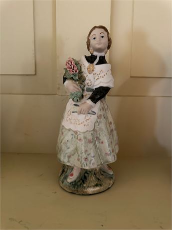PAL Woman with Bouquet Marked Figurine