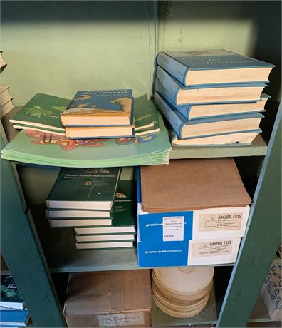 Shelf Cleanout - Sperry Remington Kraft Folders, Ribbon Rolls, Books & More