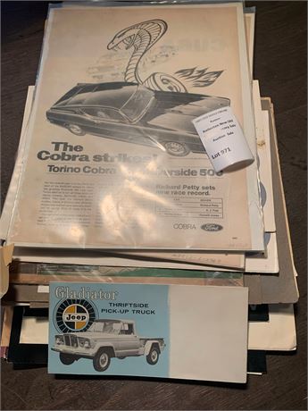 Ephemera Lot - Classic American Trucks, 1946 Firestone Tires Rubber Magazazine