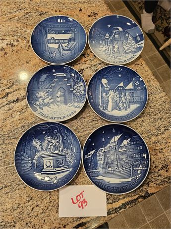 Bing & Grondahl Copenhagen Christmas Plates 1984-89