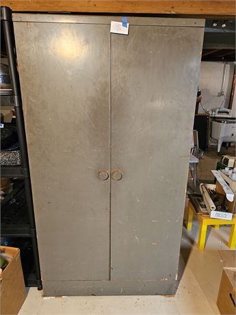Large Wood Storage Cabinet