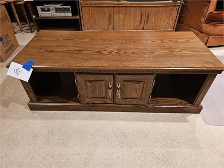 Wood Coffee Table with Storage