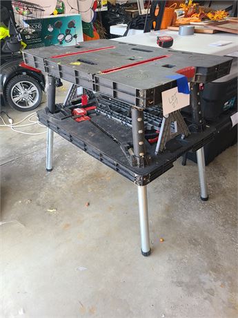 ACE Folding Work Table with Clamps