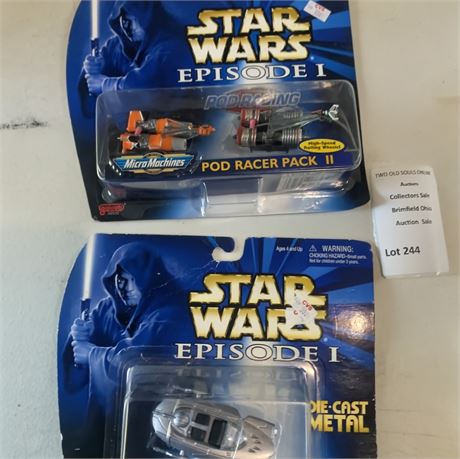 1999 Galoob Star Wars Episode I Micro Machines Pod Racer Pack II Sets