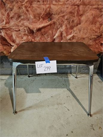 Small Wood Side Tables with Metal Legs