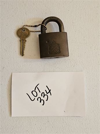 Vintage U.S. Department of Ordinance Pad Lock with Key