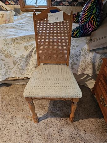 Broyhill Wood & Cane Side Chair