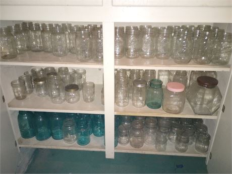 Canning jar cleanout lot