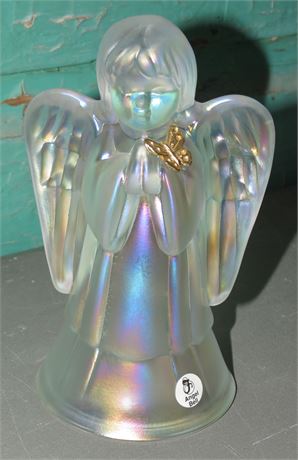 Fenton Iridescent Angel Bell