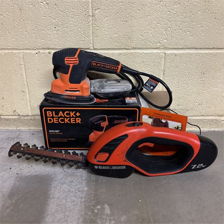 Black & Decker Electric Garden Shears Kit and Sander