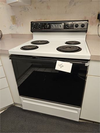 GE Electric Stove Self Cleaning Oven