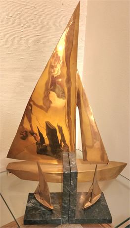 Brass Boat/Bookends