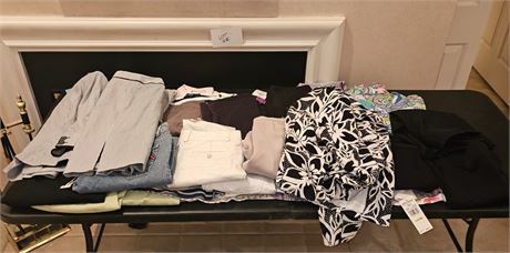 Ladies Box Full of Mixed Clothing - Some NWT's & Like New - Many Designer Labels