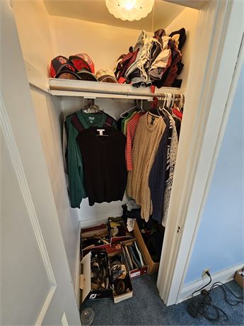 Closet Cleanout:Men's Wear/Sweaters/Polo Shirts/Ball Caps & More