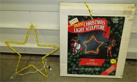 Mini Christmas Light Sculpture Star