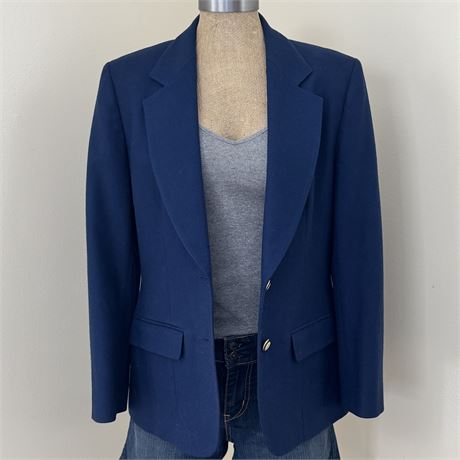 Vintage Pendleton 100% Virgin Wool Ladies Blazer - Size 6/8 (See measurements)