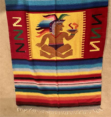 Vintage Woven Mexican Blanket