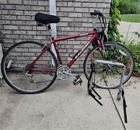 Raleigh C200 Cross Sport Bike w/Bike Rack
