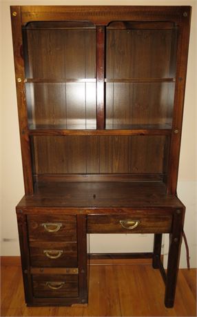 Desk With Bookshelf