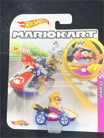 Hot Wheels Mario Kart Wario Standard Kart Video Game Toy Figure From 2018