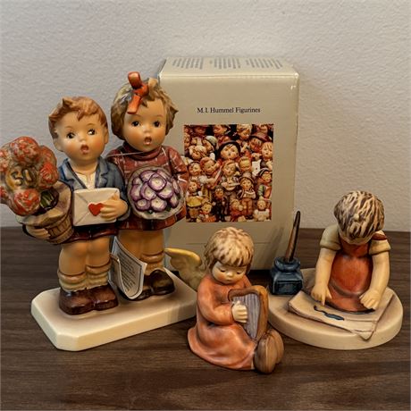 Lot of 3 Hummel TM6 Figurines (ONE SIGNED)