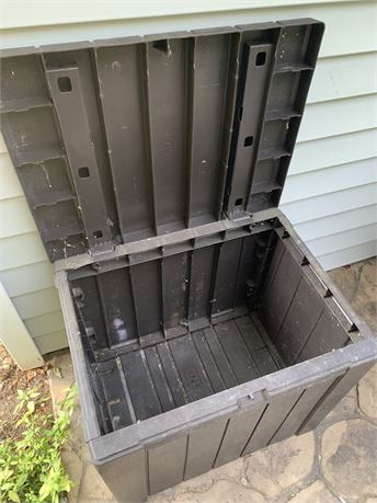 Brown Patio Deck Box Storage Chest