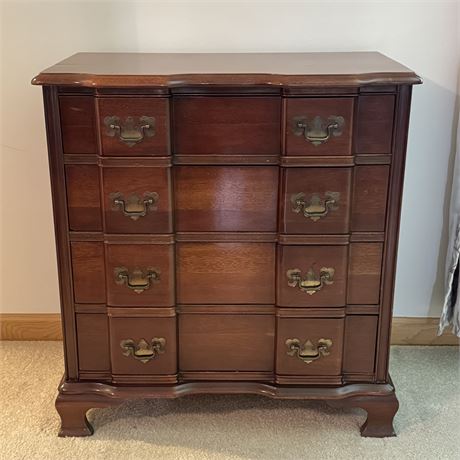 Permacraft Solid Mahogany Block Front 4 Drawer Chest