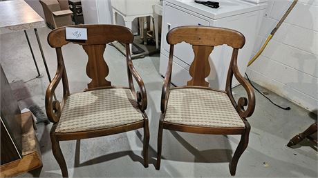 Wood Arm Chairs