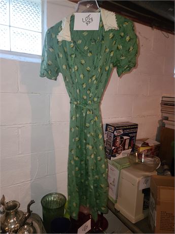 1940's Ladies Dress Sz SM-MED