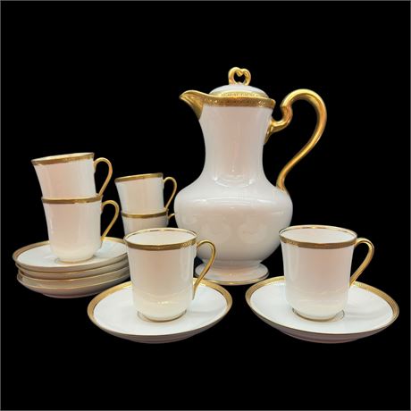 Antique Wm Guerin Limoges Chocolate Pot Set