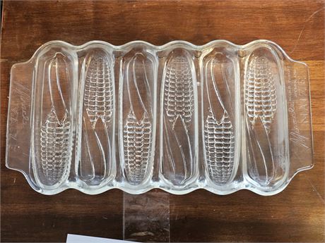 Miracle Maize Clear Glass Cornbread Pan