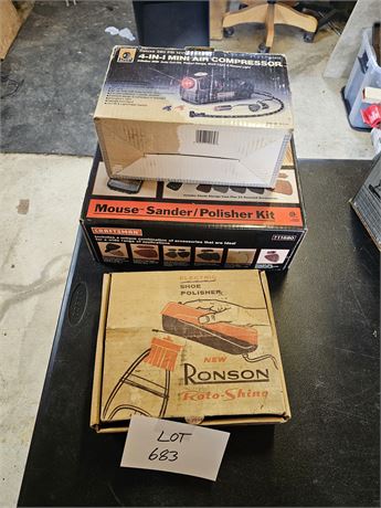 Ronson Shoe Polisher, Craftsman Sander/Polisher
