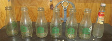 Milk Bottles, Vintage Hunts Ketchup Bottle