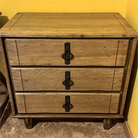 Vintage Solid Wood 3 Drawer Dresser