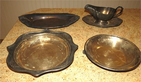 Vintage Silver Plate Dishes