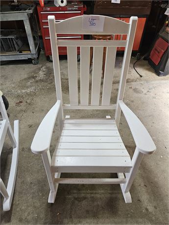 White Outdoor Poly Rocker