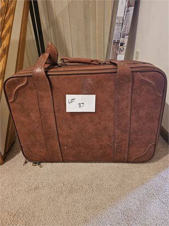 Brown "Vintage" Brand Luggage